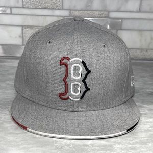 Boston Red Sox New Era Gray 9Fifty Snapback Hat
